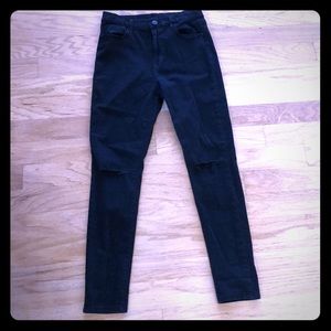 NWOT BDG black high rise Twig skinny jeans